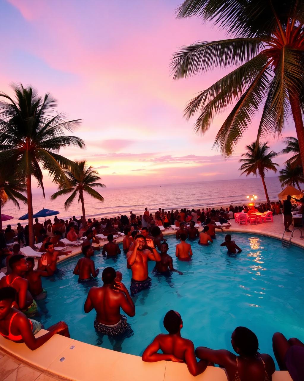 Sunset beach takeover